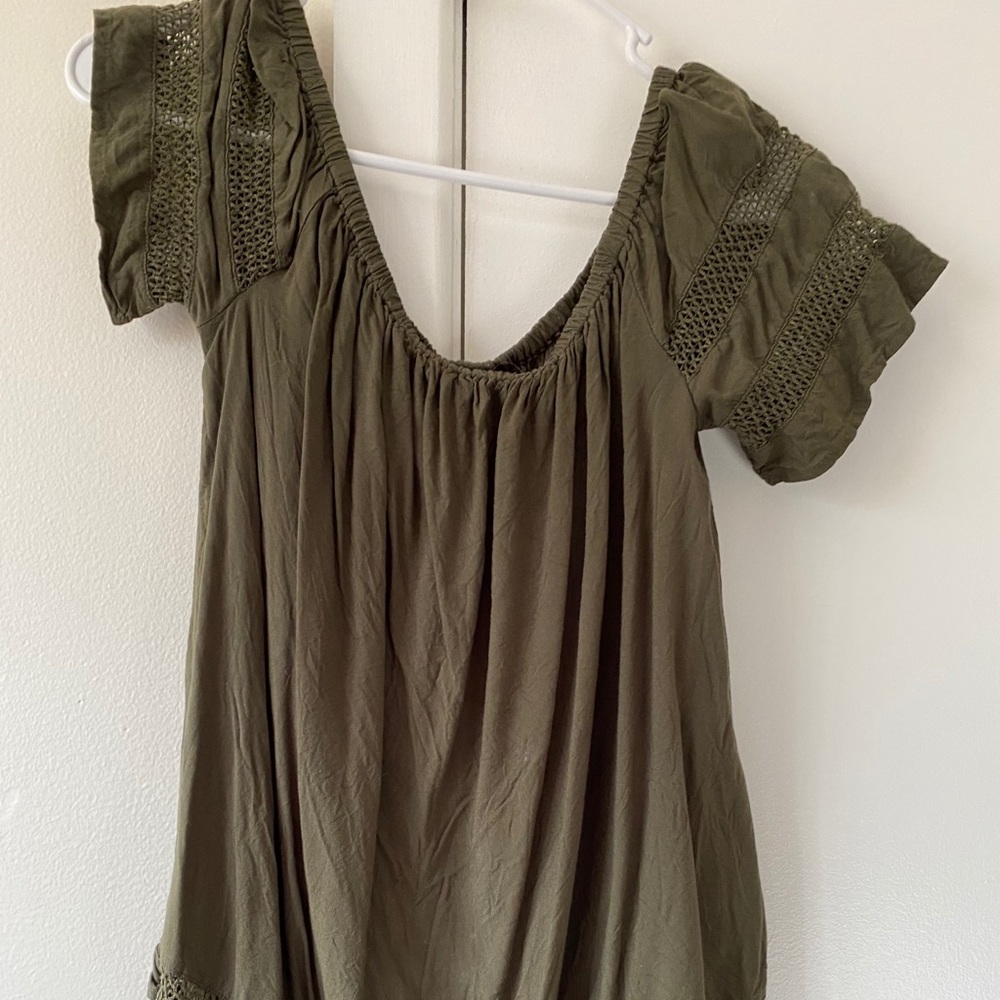 Green Blousey Shirt